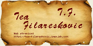 Tea Filaresković vizit kartica